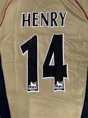 Thierry Henry Arsenal Sega 2001/2002 Away Jersey Retro New Size M