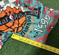 NBA All Star Weekend 1996 Size L Mitchell & Ness Jumbotron Sublimated Shorts New