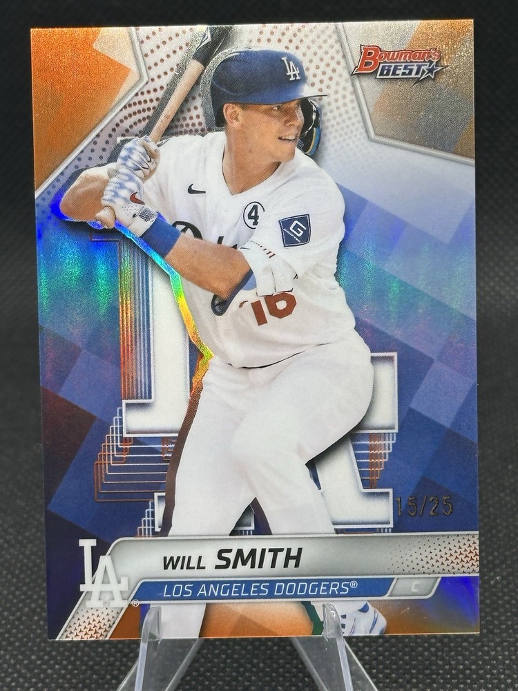 Topps 2025 Bowman&rsquo;s Best Will Smith #23 Orange Refractor /25 Dodgers