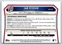 2026 Bowman #BCP-122 Sam Petersen Chrome Prospects Reptilian Refractor