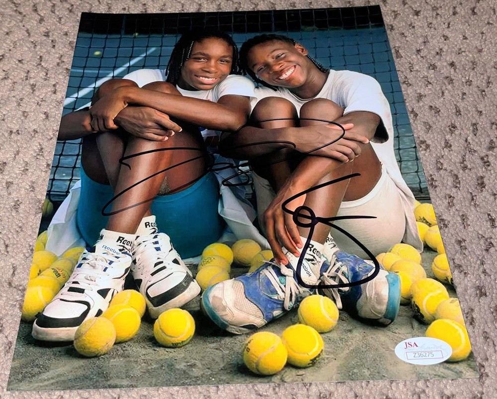 VENUS SERENA WILLIAMS SIGNED 8X10 PHOTO JSA AUTOGRAPH TENNIS AUTO PHOTOGRAPH COA