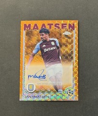 2024-25 Topps Chrome UEFA #CA-IM Ian Maatsen Orange Geometric Refractor Auto /25