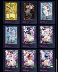 2026 Topps Bunt Digital Super Rare You Pick!! (9 Total/Order – Bowman, Mystic +