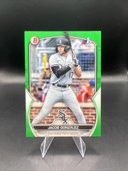 2023 Bowman Draft #BD-167 Jacob Gonzalez Green 50/99