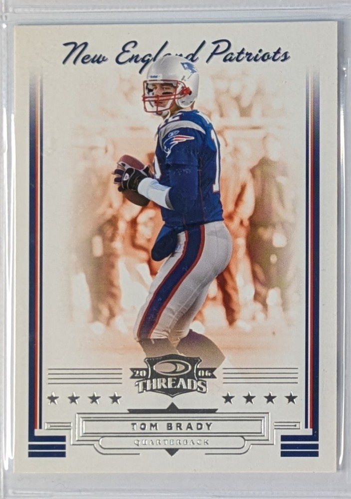 2006 Donruss Threads Tom Brady #63 HOF New England Patriots