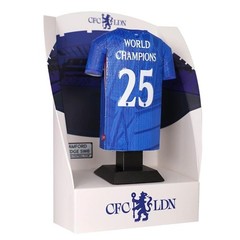 Chelsea Champions Metal Football Shirt Personalised 2025 Home Kit Alloy Shirt