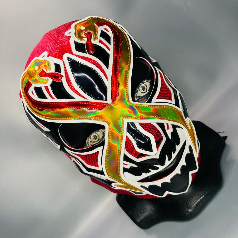 Doctor X Semi Professional Wrestling Lucha Libre Mask Luchador Mascara Red Black