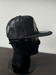 Retro Throwback Washington Redskins Logo Black Trucker Foam Snapback Cap Hat NEW