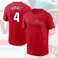 NEW – Luis Arraez #4 Philadelphia Phillies 2026 Player Name & Number Fan Apparel