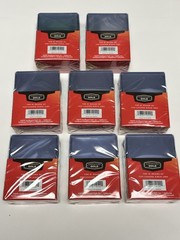 Liquidation Lot of 200 Cardboard Gold 3&Prime;x4&Prime; Standard Toploader – Clear 25 ct x 8