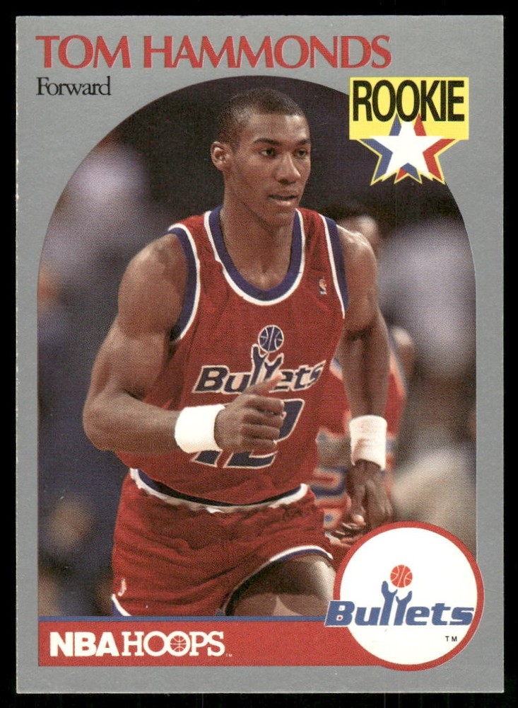 1990-91 Hoops #298b Tom Hammonds