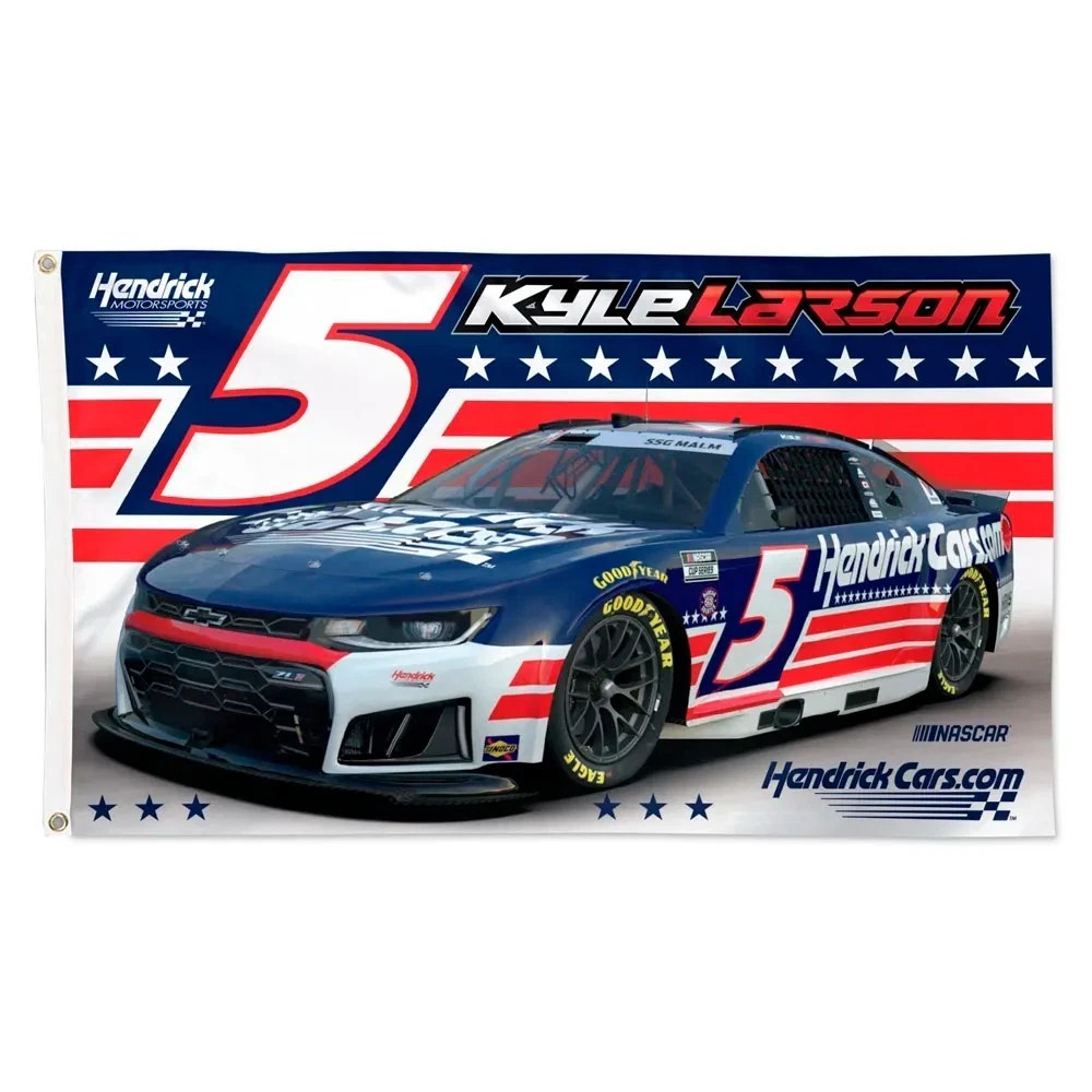 Kyle Larson #5 Nascar Hendrick Car Racing 2×3,3x5FT Flag Good Wall Decore Banner