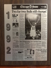 6 – Chicago Bulls Championships Chicago Tribune Plaques