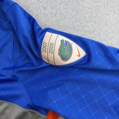 Florida Gators Shirt Mens 2XL Gray Blue NCAA Football Nike Dri Fit 1/4 Zip