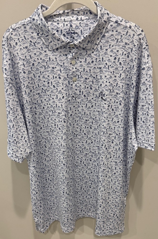 Rhoback Golf Polo Shirt – State Of Arizona Print and Flag – Men&rsquo;s Size XL