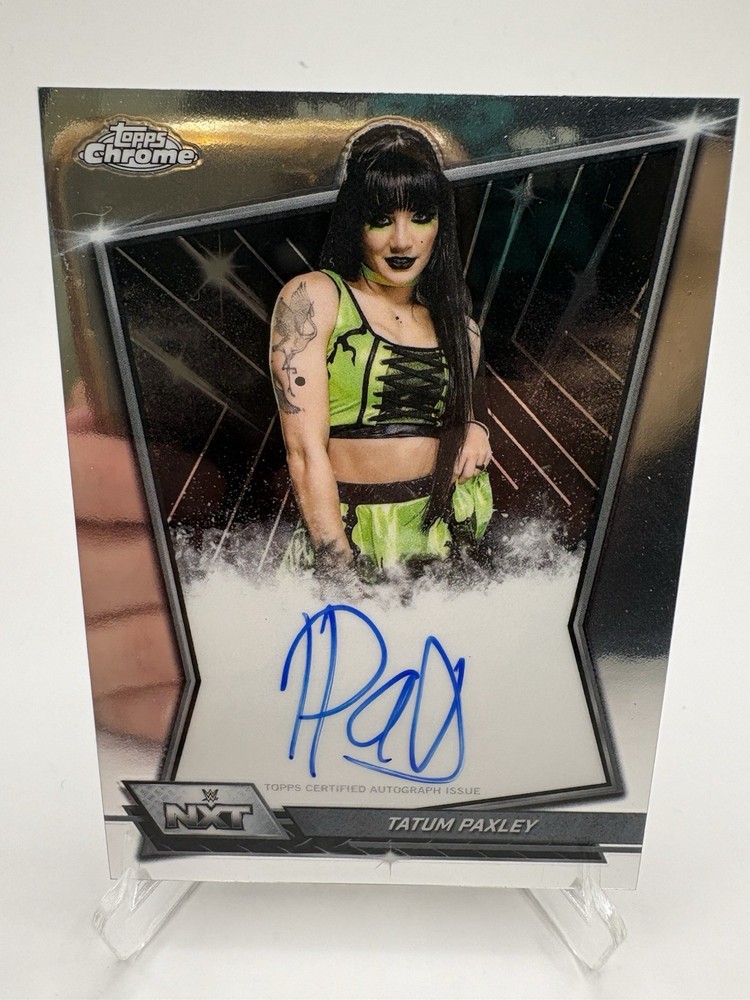 2026 Topps Chrome WWE #NXT-TAT Tatum Paxley Auto On Card NXT Autograph Card
