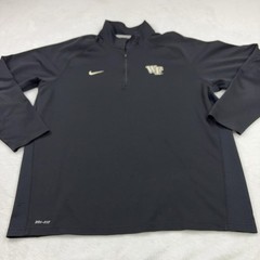 Wake Forest Demon Deacons Nike Dri-FIT Quarter Zip Shirt Mens 2XL Black