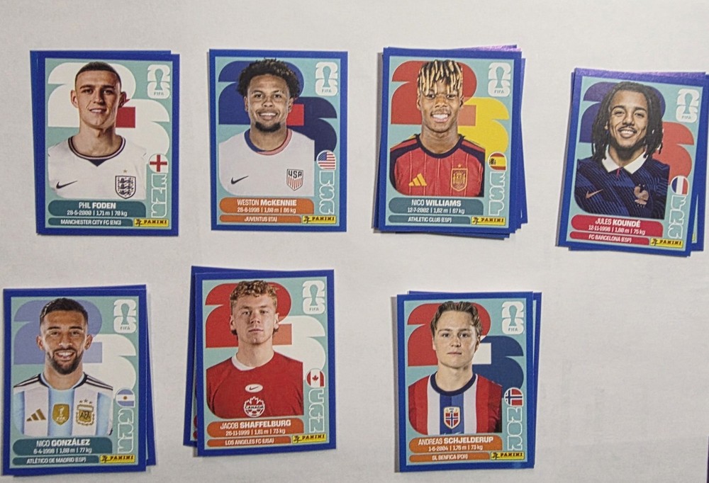 Panini FIFA World Cup 2026 BLUE parallels – Pick Your Stickers