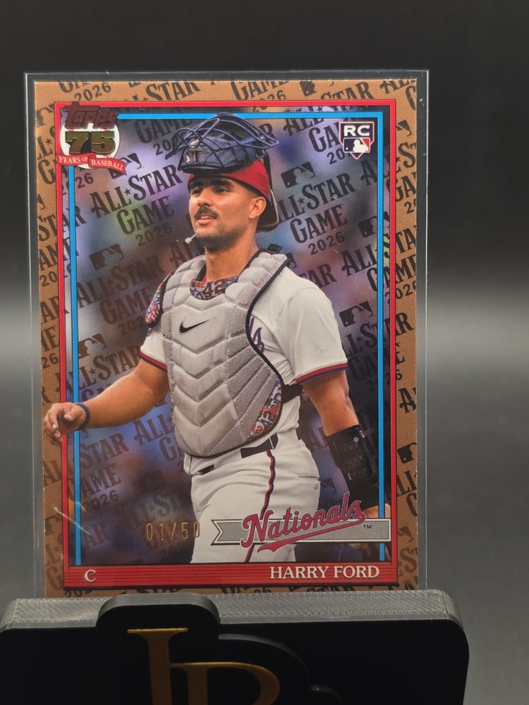 Topps 2026 Harry Ford Rookie #91B-2 1/50 Gold Nationals MLB All-Star Game