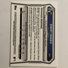 2026 Bowman – Chrome Prospects Kendry Chourio #BCP-7 Refractor 270/499 (RC)