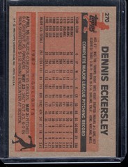 1983 Topps #270 Dennis Eckersley NM-MT, Free Shipping