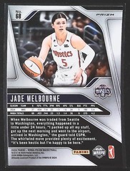 2024 Panini Prizm WNBA Jade Melbourne Ice Orange Prizms #68 Washington Mystics