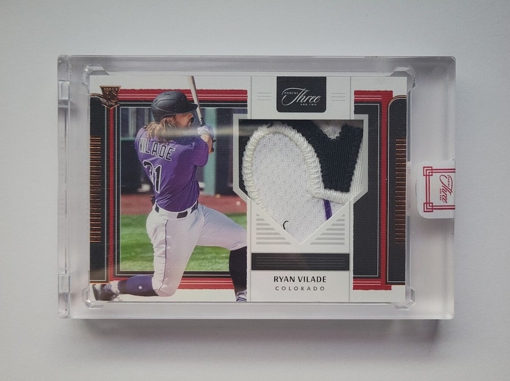 2022 Ryan Vilade Panini Three and Two Rookie Tri-Color Letter Patch 1/3
