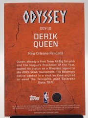 Topps 2025-26 Signature Class Odyssey Short Print#ODY-10 Derik Queen RC Pelicans