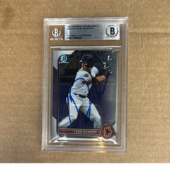 2022 Topps Bowman Chrome Draft 1st Autograph Chase DeLauter BDC-49 BGS