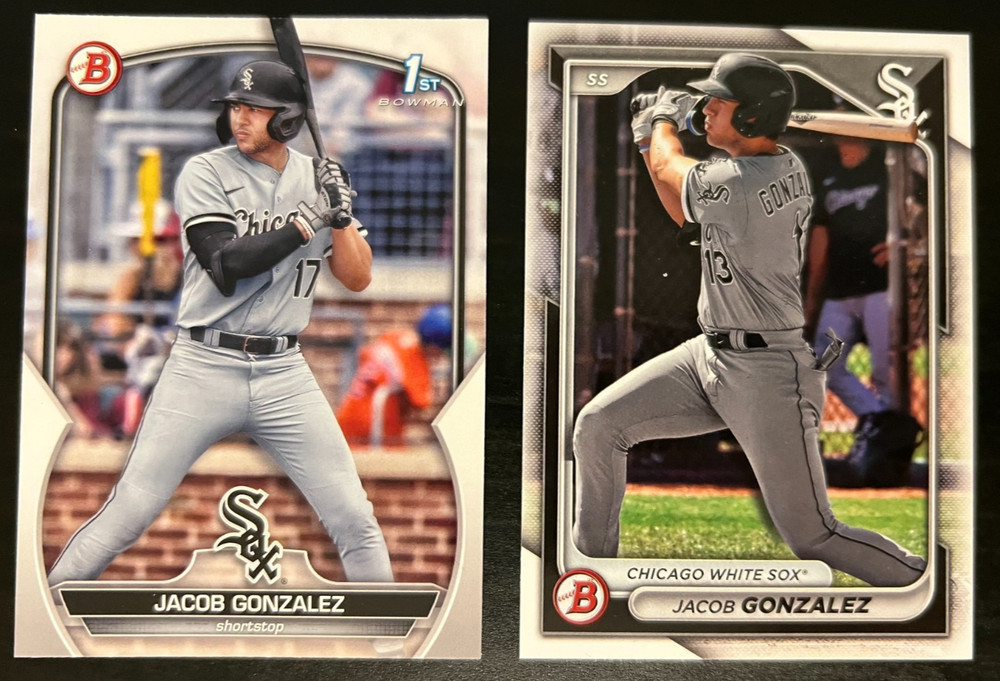 2 Jacob Gonzalez 2023 Draft 1st Bowman Chicago White Sox BD-167 ROOKIE CARD RC