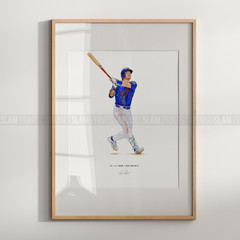 A.J. Ewing New York Mets Baseball 8×10 Print Poster Art Illustrated AJ