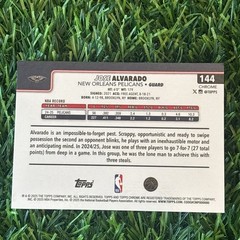 2025-26 Topps Chrome Aqua Basketball Refractor /199 Jose Alvarado #144 Pelicans