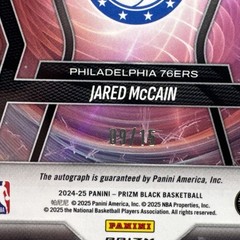 2024 PANINI PRIZM BLACK PRIZMATRIX SIGNATURES JARED MCCAIN Snakeskin 09/15