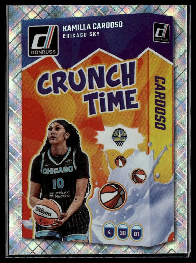 2025 Donruss WNBA #10 Kamilla Cardoso Crunch Time Diamond