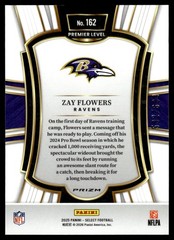 2025 Panini Select Neon Green Prizm Shock Zay Flowers 592/699 #162