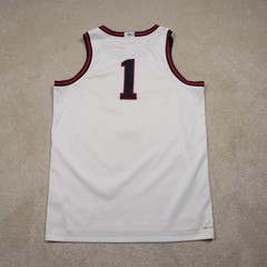 Gonzaga Bulldogs Jersey Men Large White Stitched Basketball #1 Nike Dri Fit Zags