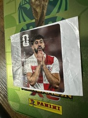 Panini 2026 Croatia World Cup Coke Coca Cola Sticker Gvardiol Bent Crumbled CC5