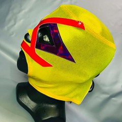Villano Wrestling Lucha Libre Costume Mask Mascara Luchador Yellow Red Purple