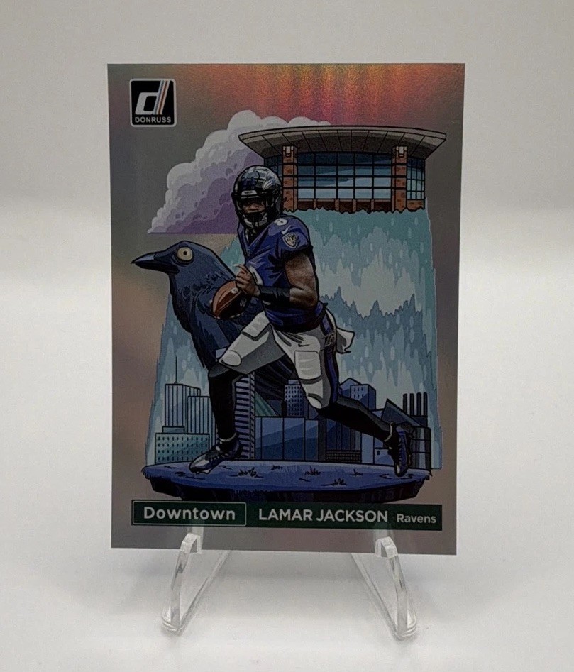 2024 Panini Donruss Downtown! Lamar Jackson #1 Case Hit SSP 🔥🔥 Ravens