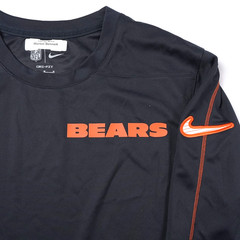 Nike Chicago Bears Team Issued Shirt Mens Medium FQ9319-459 Dri FIT Training