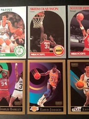 10x HOF NBA 1990-91 SkyBox & Hoops Bird Robinson Stockton Magic More & No Dups