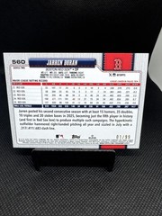2026 Topps Series 2 Jarren Duran #560 Green Holofoil /99 Red Sox – 1st On Print