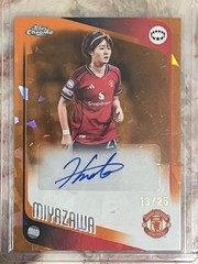 2025-26 Topps Chrome Sapphire UEFA Women&rsquo;s UCL Hinata Miyazawa #91 Auto /25