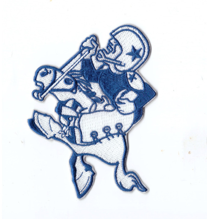New 3 x 4 3/8&Prime; Dallas Cowboys Retro Iron on Patch Free Ship