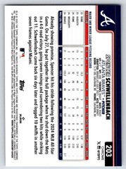 2025 Topps Chrome Sapphire Edition #203 Spencer Schwellenbach