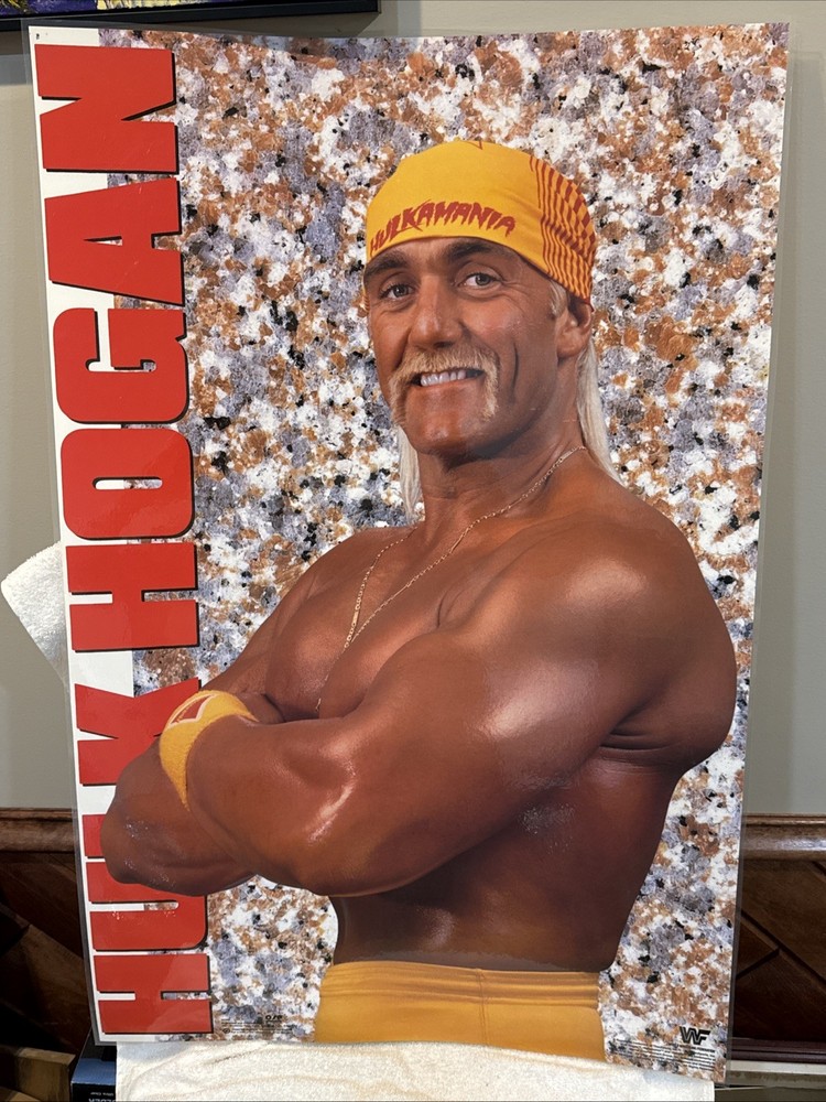 RARE 1993 Hulk Hogan Titan Sports Inc 24×36 HULKAMANIA Poster, COOL-LOOK!