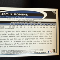 Austin Romine TOPPS Baseball Card Lot