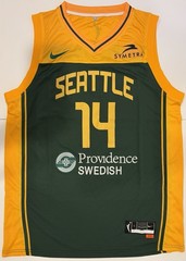 Dominique Malonga Autographed/Signed Seattle Storm Jersey Exact Proof! France