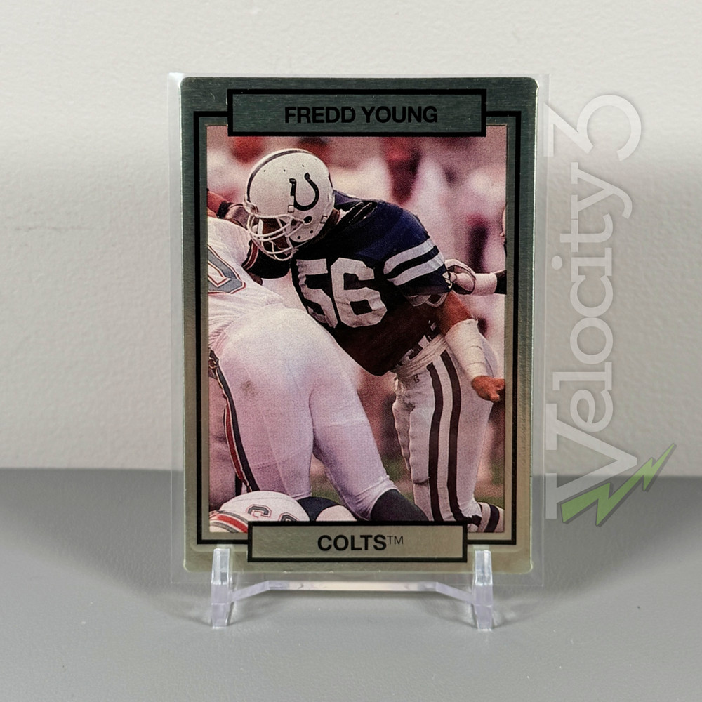 1990 Action Packed NFL Card #110 – Fredd Young | Colts LB | Embossed 3D