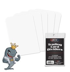 BCW Trading Card Dividers (5 Packs of 10) (50 Total) FREE SHIP